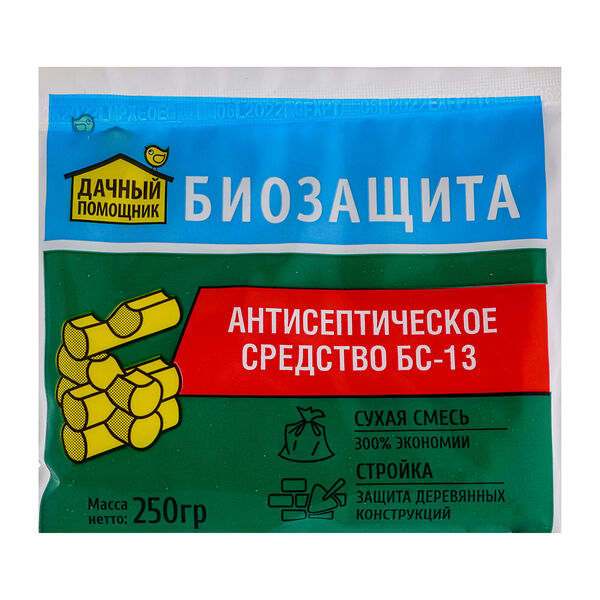Антисептик для дерева биозащита сухой 250гр на 5литров