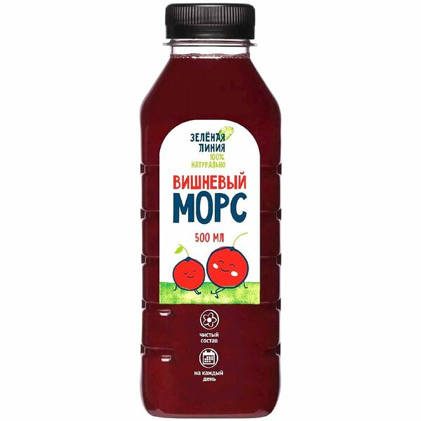 Морс Вишневый Зелёная Линия, 500мл