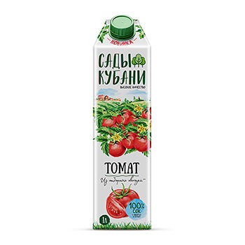 Нектар Сады Кубани Томат с мякотью с солью для детского питания 1л, Россия