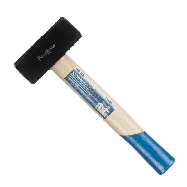 Кувалда кованая HARDAX, деревянная ручка, 1,5кг