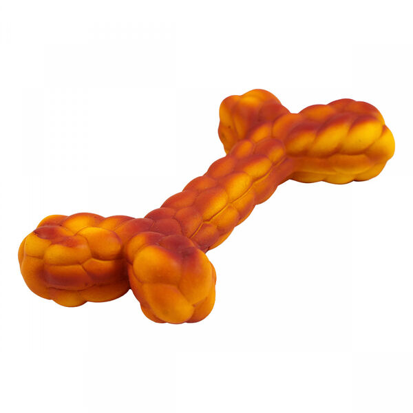 Игрушка для собак ZooOne Косточка из хлеба из латекса 13 см