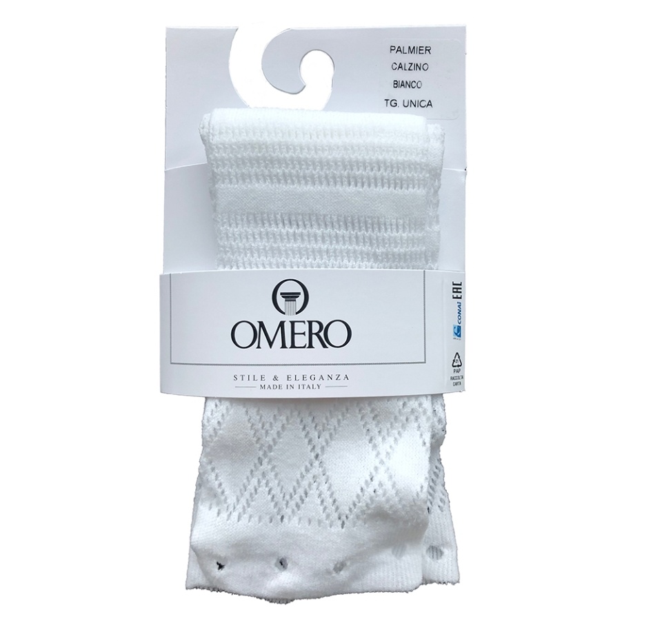 

Носки женские Palmier, цвет белый, Omero, One Size, Италия