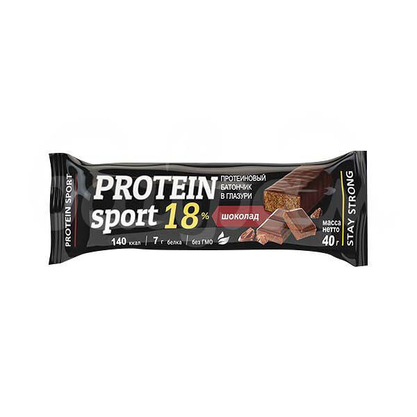 Батончик Protein Sport 40гр Протеиновый в Глазури Шоколад
