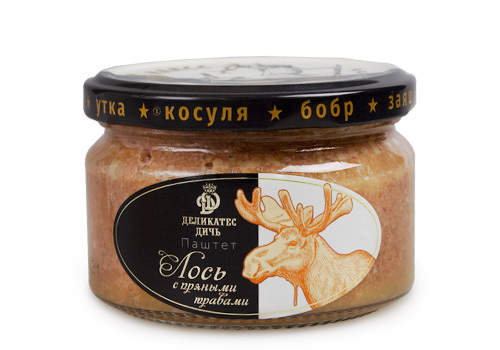 

Паштет из мяса лося Деликатес Дичь с пряными травами, 200 г