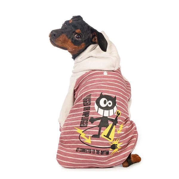 Толстовка для собак 2XL розовый (унисекс)