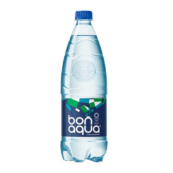 Вода БонаАква 1л газ пэт