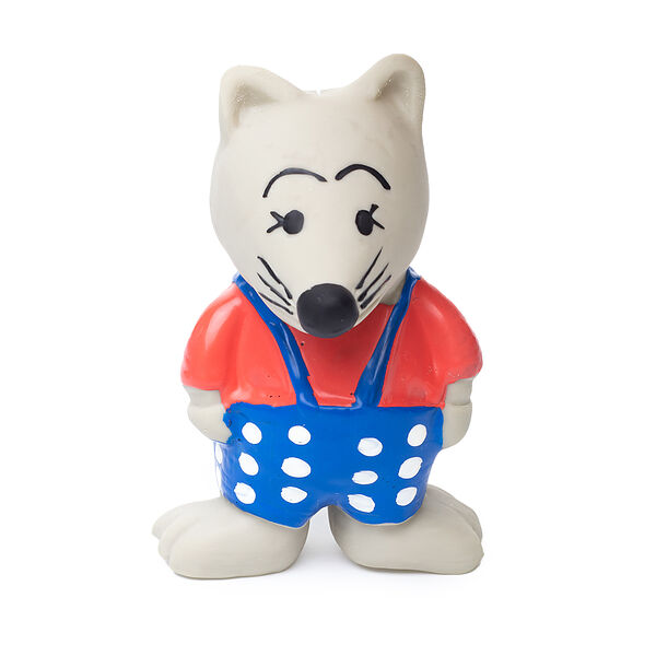 Игрушка для собак латексная DUVO+ Крыска серая 10.4 см