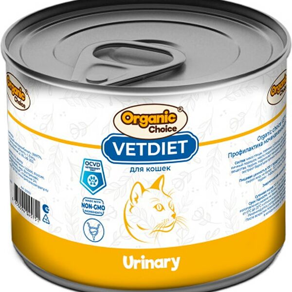 Влажный корм для кошек Organic Сhoice VET Urinary профилактика МКБ 240г
