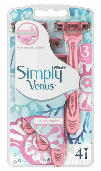 Бритвенный станок Venus Simply одноразовый женский, 3 лезвия