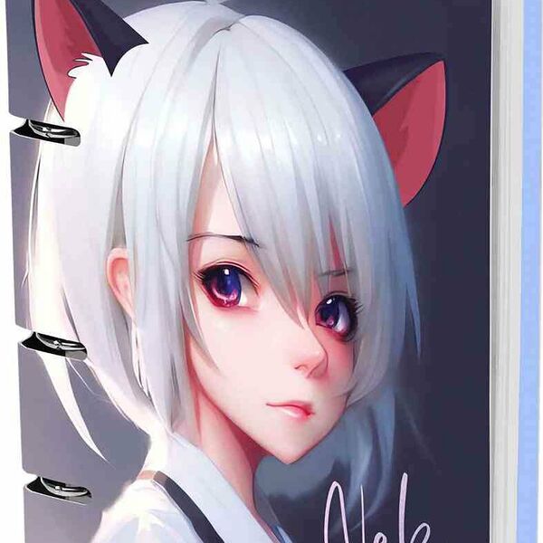 Тетрадь A5 клетка MeShu Neko, 100 листов