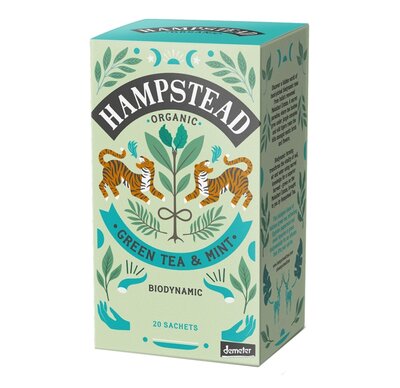 Чай зеленый с мятой, Hampstead, 25х2 г, Великобритания