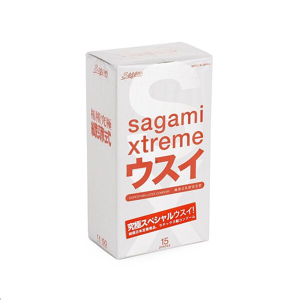 Презервативы Sagami Xtreme ультратонкие, 15 шт