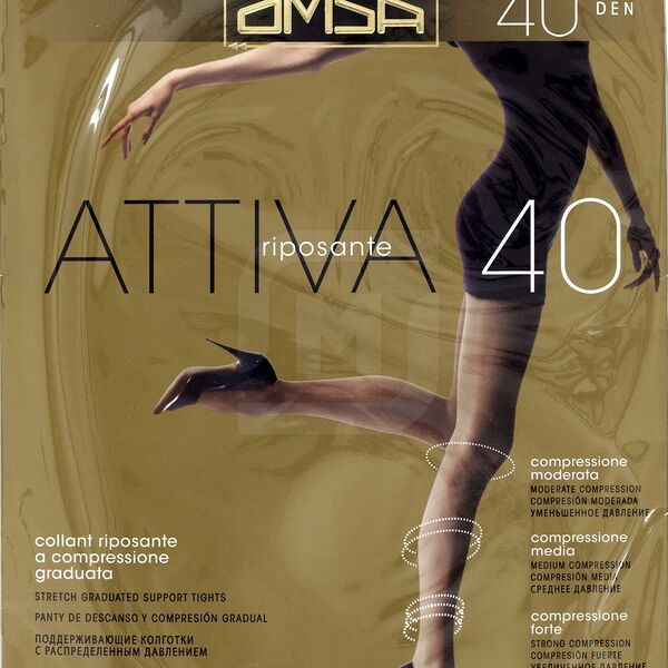 Колготки женские Omsa Attiva 40 бежевые р. 4.5