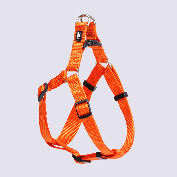 Шлейка нейлоновая для собак Step-in, 15 мм, 45-63 см, оранжевая