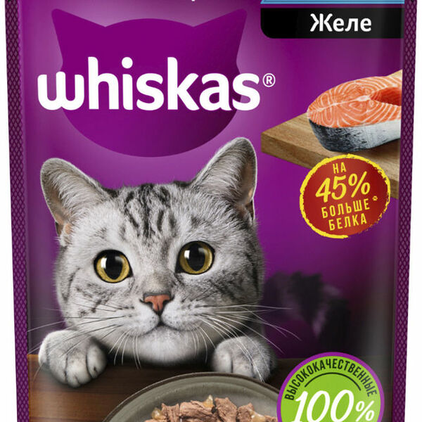 Корм для кошек рыбная коллекция лосось Whiskas 75г