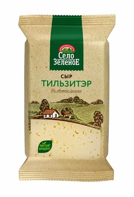 Сыр полутвердый Село Зелёное Тильзитер 50% 200 г