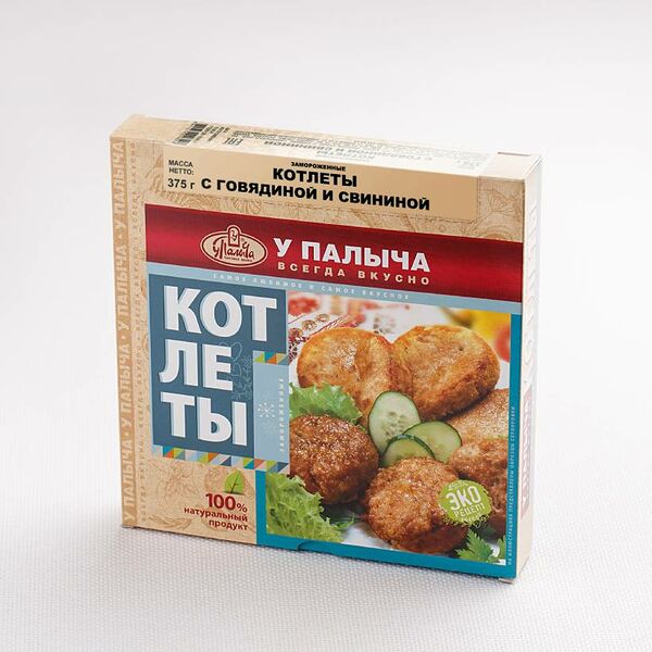 Котлеты мясные (говядина, свинина) 375 г