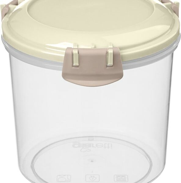 Контейнер для продуктов IdiLand Modena с защелками светло-бежевый 700мл