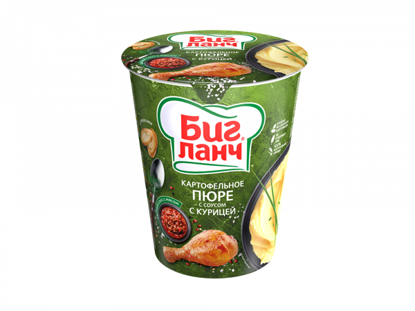 Пюре картофельное быстрого приготовления Биг Ланч с курицей и гренками