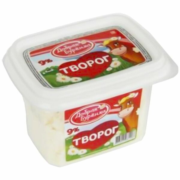 Творог Добрая Буренка 9%, без змж