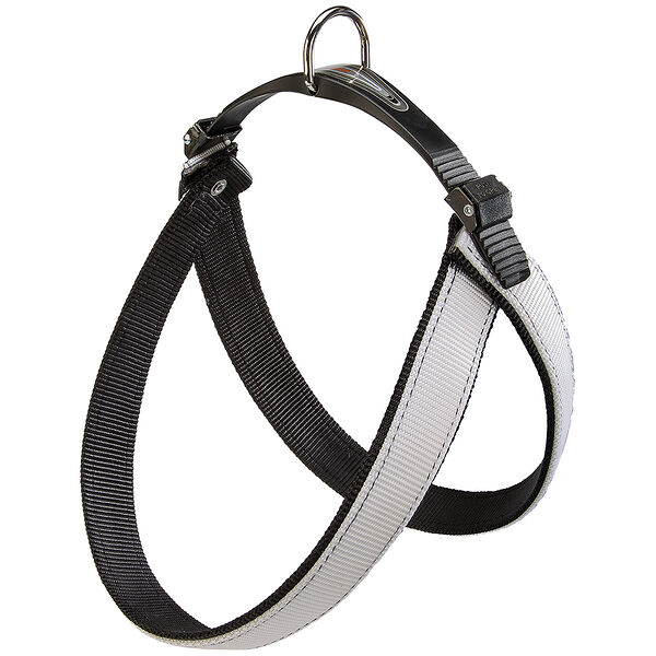 Шлейка AGILA DUAL COLORS 7 бело-черная 31x31x5 см, 22 кг.