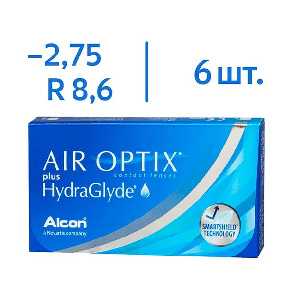 Линзы Alcon Air Optix 8.6 -2.75 6 шт 14.2