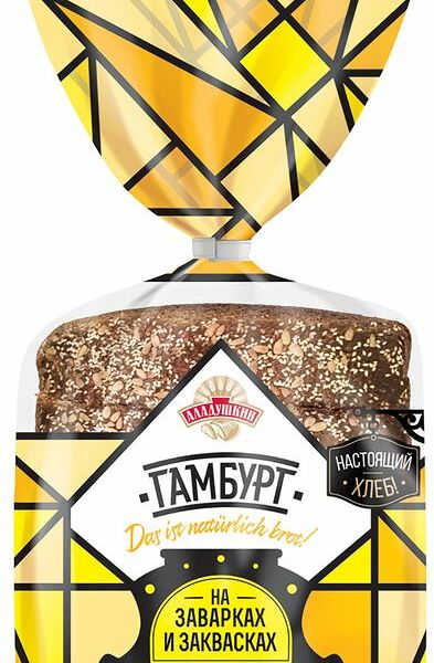 Хлеб Аладушкин Гамбург зерновой на закваске нарезка, 400г