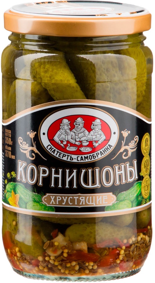 

Корнишоны Скатерть-Самобранка маринованные, 350 г