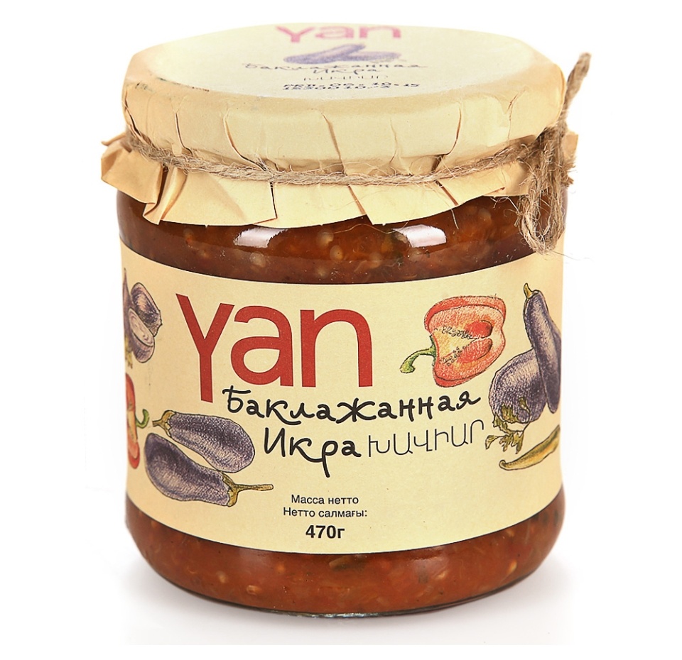 

Икра из баклажанов Yan 470 г