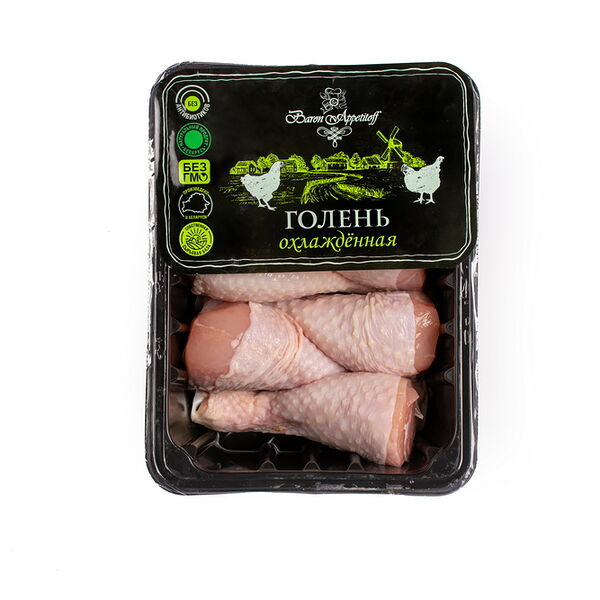 Голень цыплёнка-бройлера охл., полимерная упаковка, 0,7 кг ТМ Baron Appetitoff