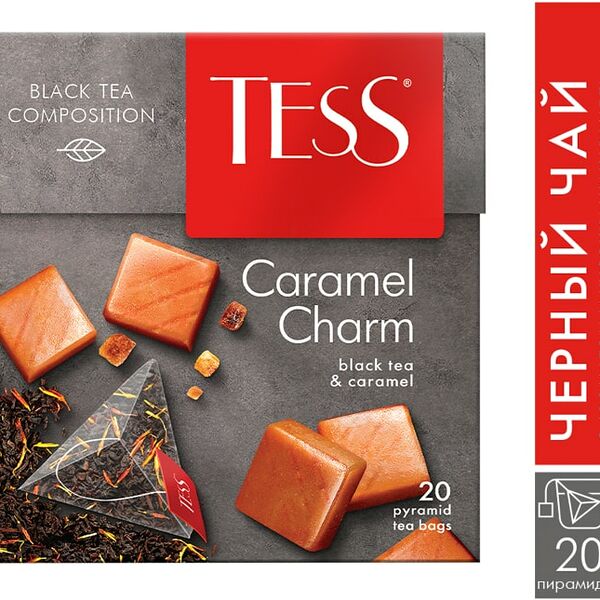 Чай черный Tess Caramel Charm 20*1.8г