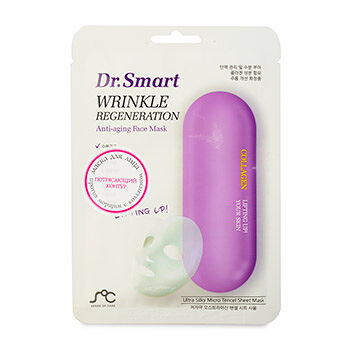 Маска для лица тканевая против морщин с коллагеном Dr. Smart, Южная Корея