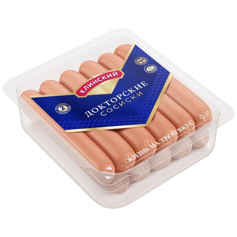 

Сосиски варёные Клинский докторские, 470г