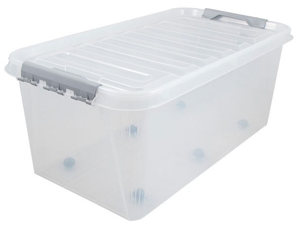 Ящик Профи с крышкой на колесах, 55 л