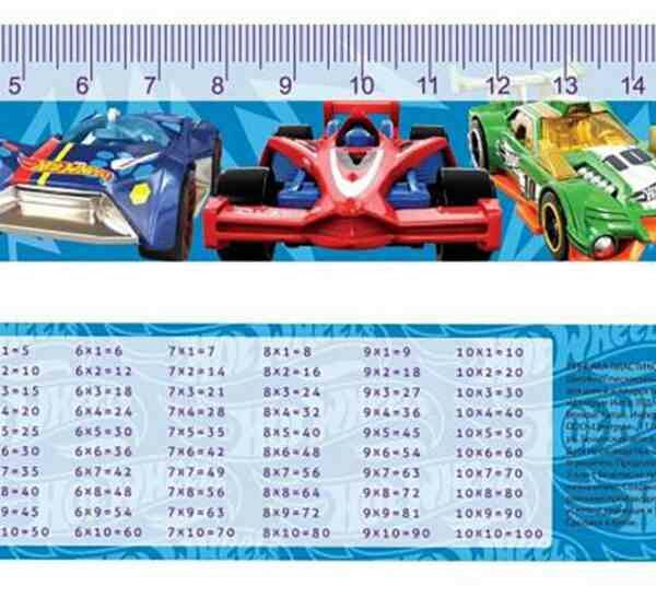 Линейка пластиковая Centrum Hot wheels, 20 см