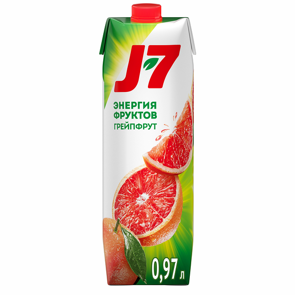 Нектар J7 Энергия фруктов Грейпфрут с мякотью