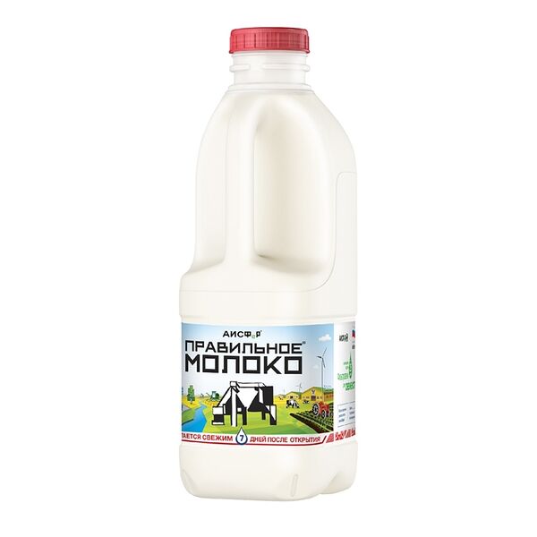 Молоко пастеризованное Правильное Молоко 3,2-4%