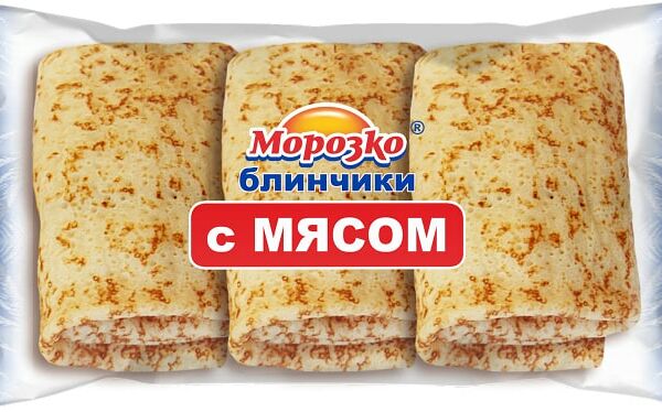 Блинчики Морозко с мясом замороженные 210 г