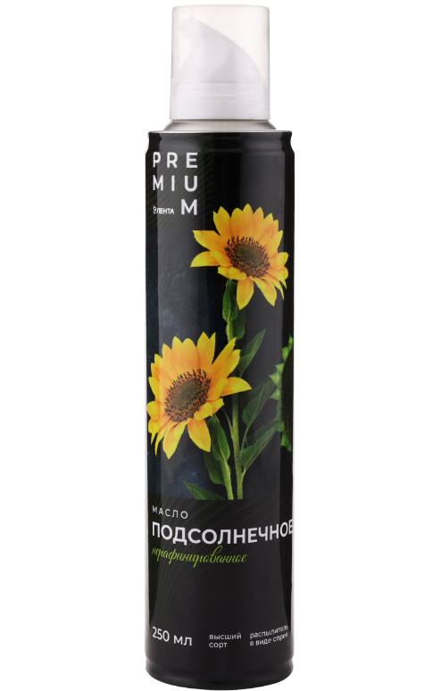 

Масло подсолнечное Лента Premium нерафинированное, спрей