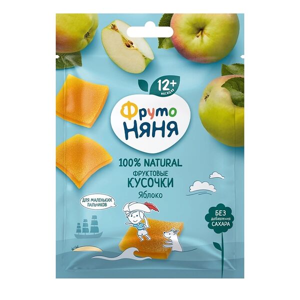 Кусочки фруктовые ФрутоНяня Яблоко 53 г