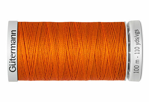 724033 Нить Extra Strong M 782 суперкрепкая, 100м, 100% п/э Gutermann(351 оранжевый)