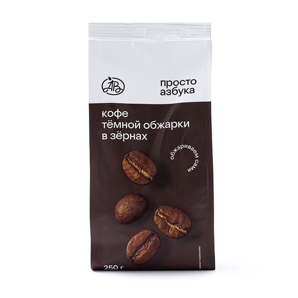 Кофейная смесь в зернах «Просто Азбука» Everyday Blend темная обжарка 250г, Россия