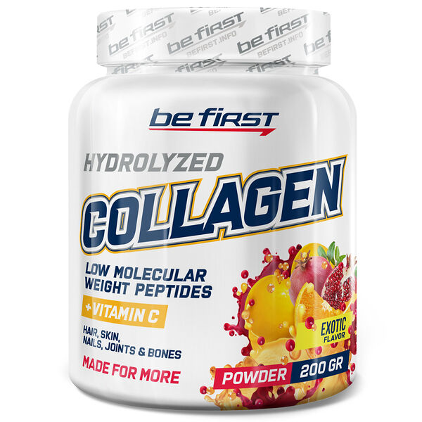 Be First Collagen + Vitamin C Powder экзотик 200 г