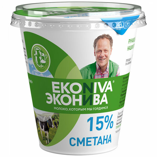 Сметана Эконива 15%