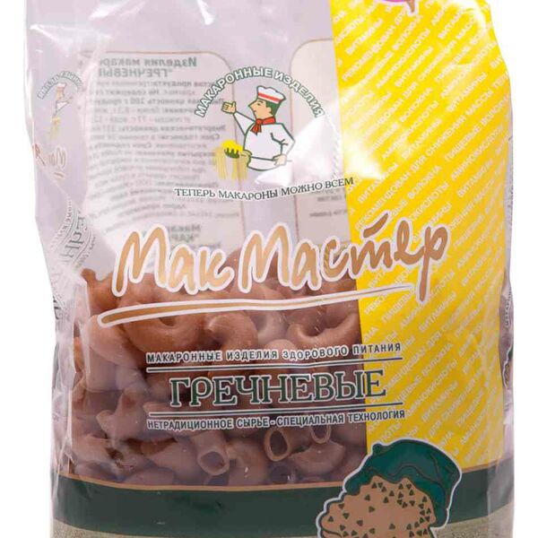 Макаронные изделия гречневые Рожок Мак Мастер без глютена