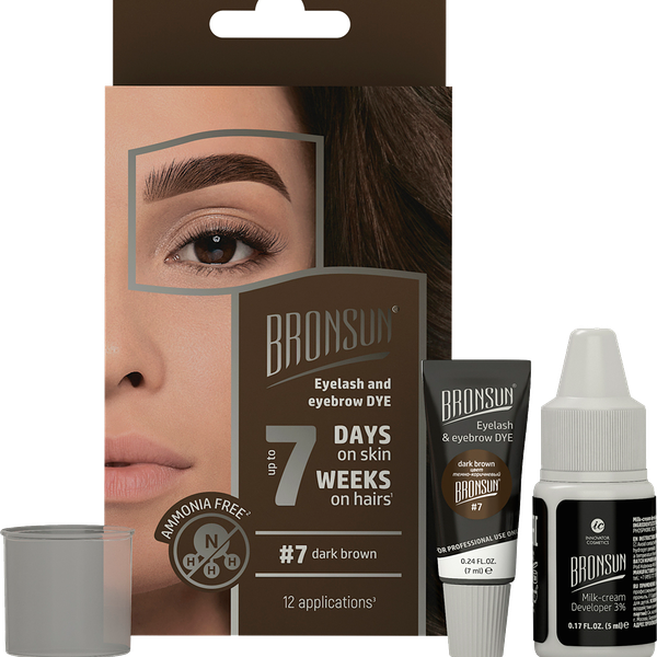Набор для домашнего окрашивания Bronsun Bronsun т.7 Темно-коричневый 12 мл