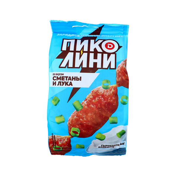 Изд колб мясн с/к Колбаска п/сух Пиколини со вкусом сметаны и лука 50г мгс