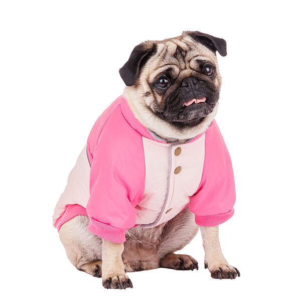 Куртка для собак XL розовый (унисекс)