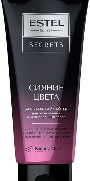Бальзам-хайлайтер Estel Secrets Сияние цвета для окрашенных и мелированных волос 200мл