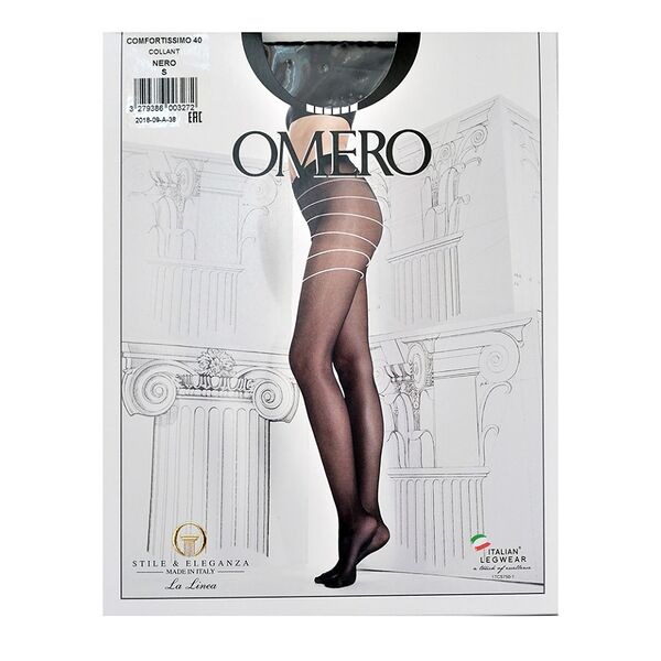 Колготки Omero Comfortissimo цвет Nero 40 den размер S Италия